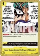 Never Underestimate the Power of Miracles!! (OP09-116) - Emperors in the New World
