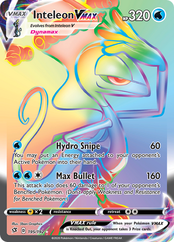 Inteleon VMAX (Secret)/192 - SWSH02 Rebel Clash Holofoil