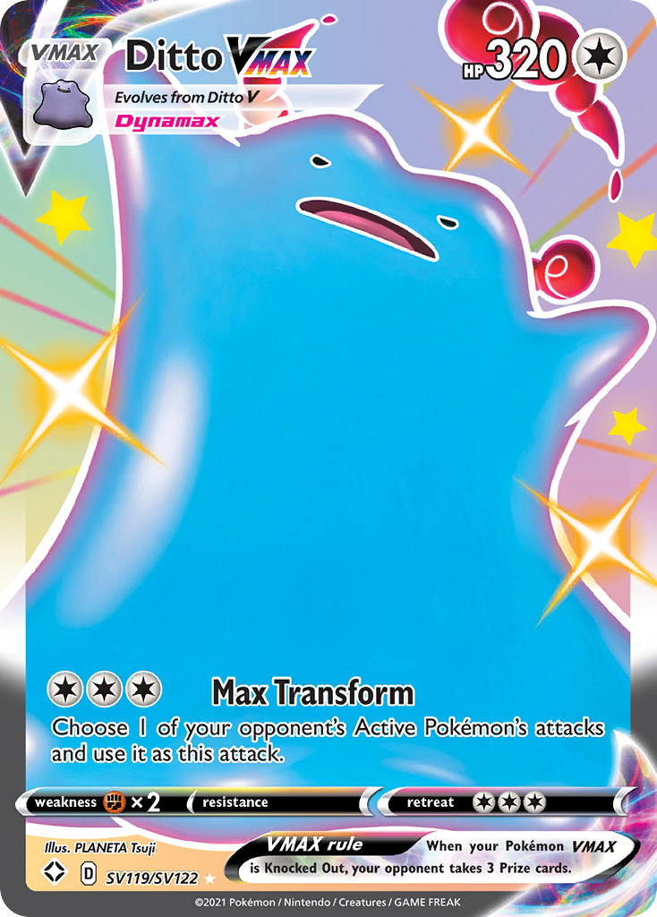 Ditto VMAX SV119/122 - Shining Fates Shiny Vault Holofoil