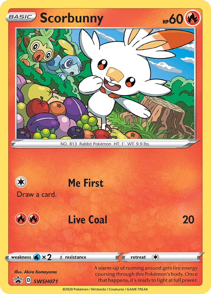 Scorbunny - SWSH071 SWSH071/307 - SWSH Sword & Shield Promo Cards Holofoil