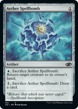 Aether Spellbomb (J22-752) - Jumpstart 2022