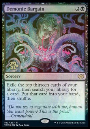 Demonic Bargain (PRE-103) - Innistrad: Crimson Vow Promos Foil