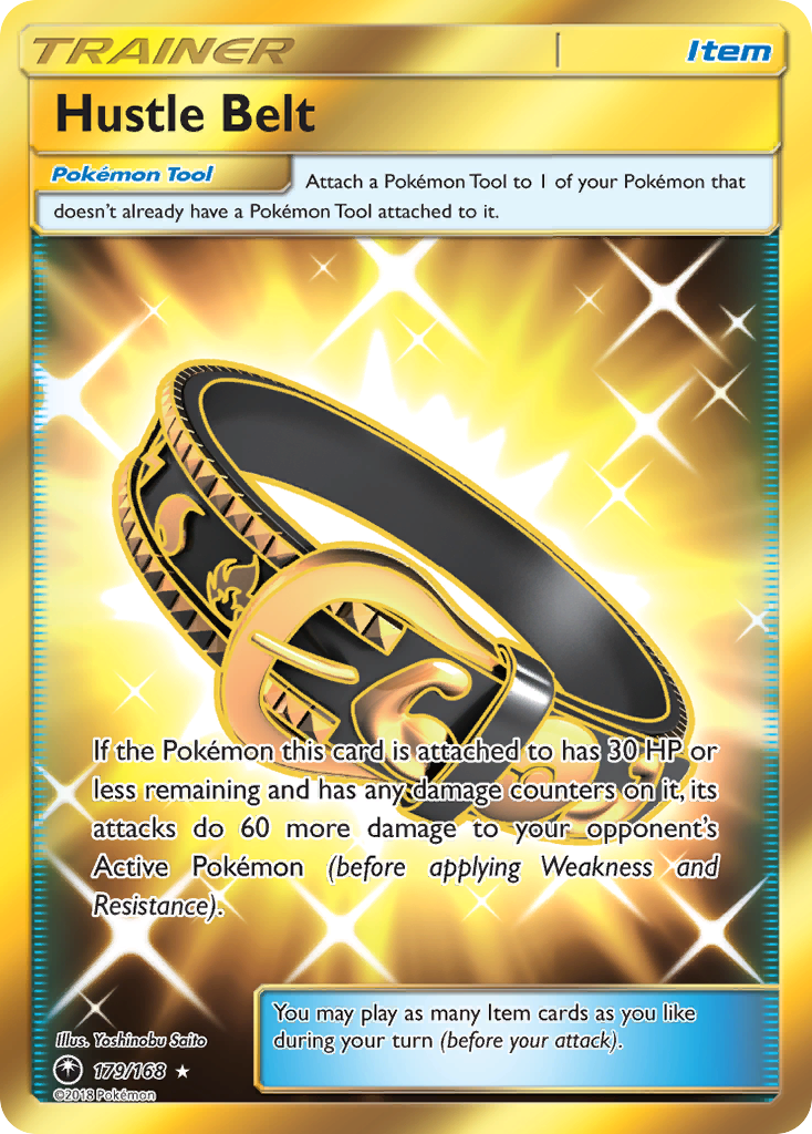 Hustle Belt (Secret)/168 - SM  Celestial Storm Holofoil