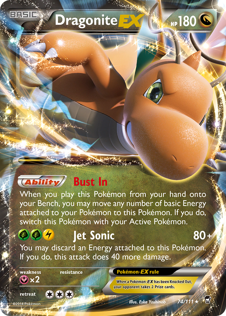 Dragonite EX 74/111 - XY  Furious Fists Holofoil