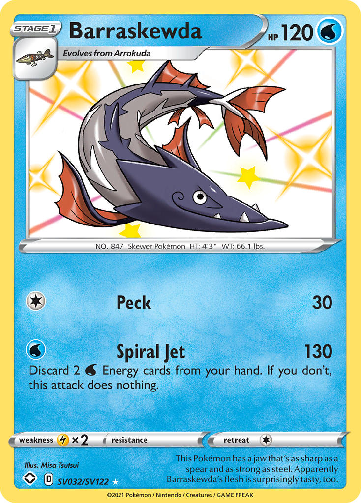 Barraskewda SV032/122 - Shining Fates Shiny Vault Holofoil