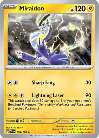 Miraidon 80 - SV01 Scarlet & Violet Base Set Holofoil
