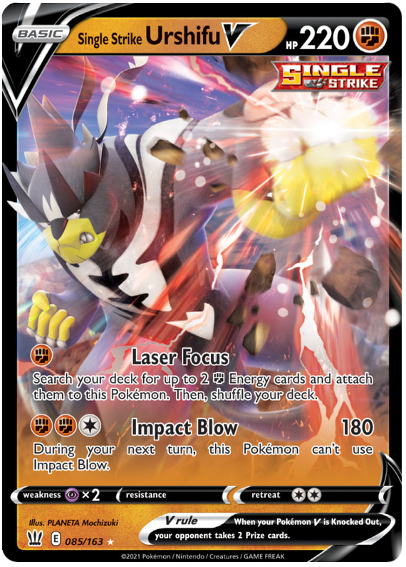 Single Strike Urshifu V 85/163 - SWSH05 Battle Styles Holofoil