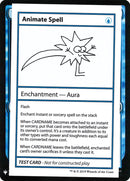 Animate Spell (CMB1-) - Mystery Booster Playtest Cards 2019