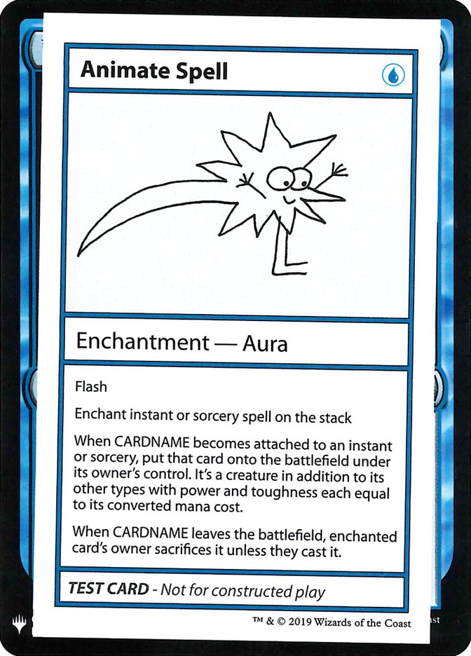 Animate Spell (CMB1-) - Mystery Booster Playtest Cards 2019