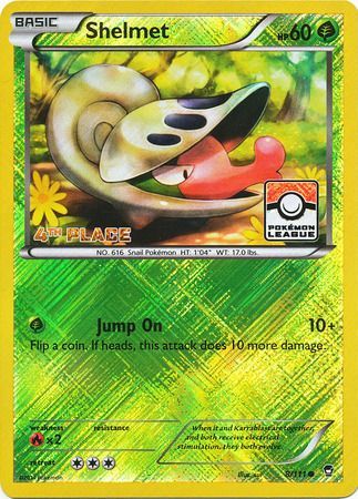 Shelmet - 8/111 (Pokemon League) [4th Place] - League & Championship Cards Reverse Holofoil