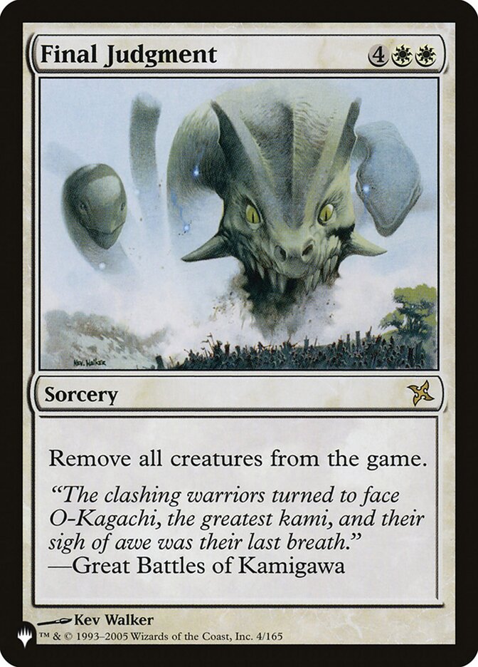 Final Judgment (LIST-4/165) - The List
