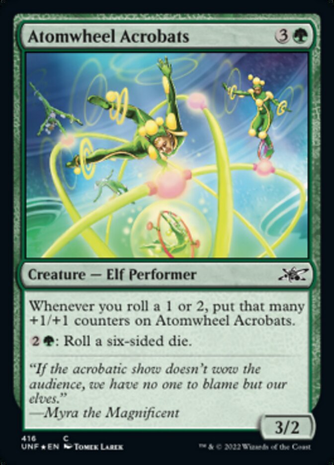 Atomwheel Acrobats (Galaxy Foil) (UNF-416) - Unfinity Foil