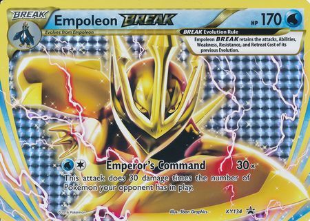 Empoleon BREAK - XY134 (XY Black Star Promos) - Jumbo Cards Holofoil