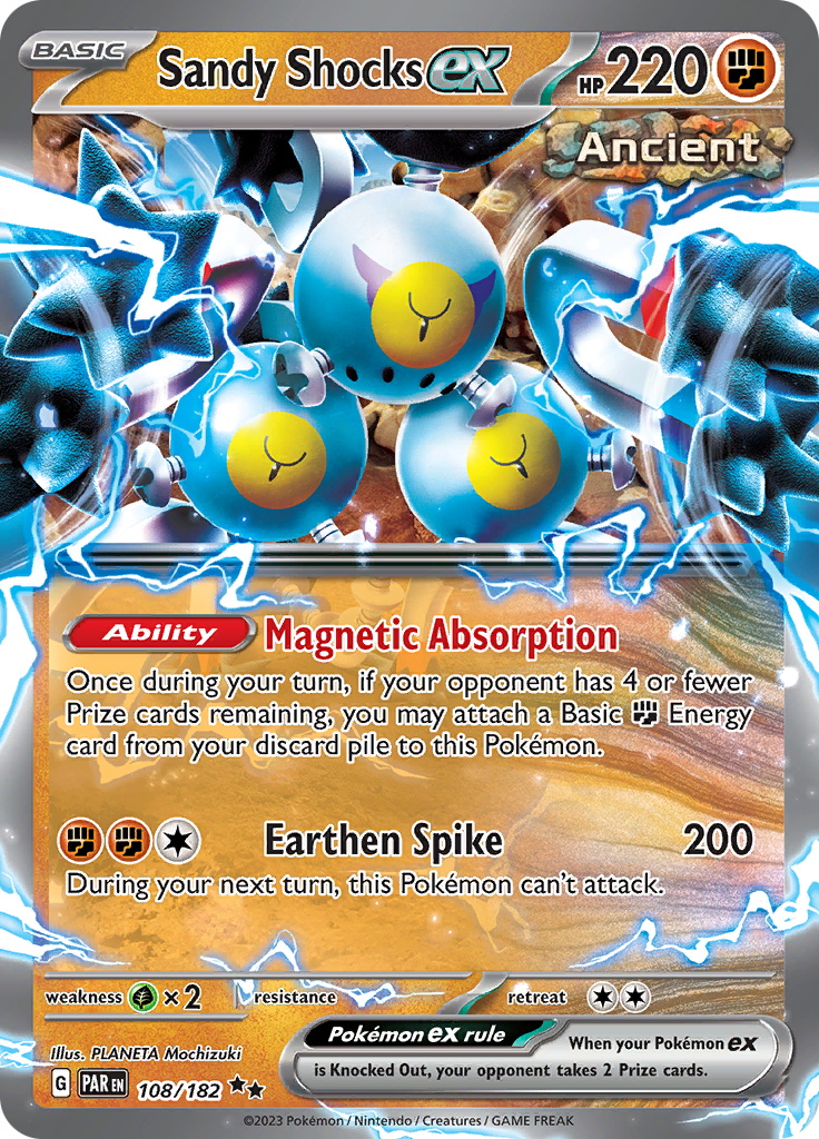 Sandy Shocks ex - 108/182 108 - SV04 Paradox Rift Holofoil