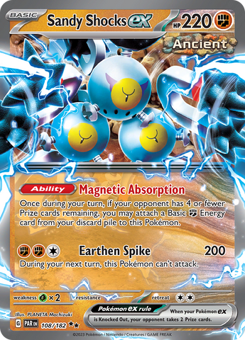 Sandy Shocks ex - 108/182 108 - SV04 Paradox Rift Holofoil