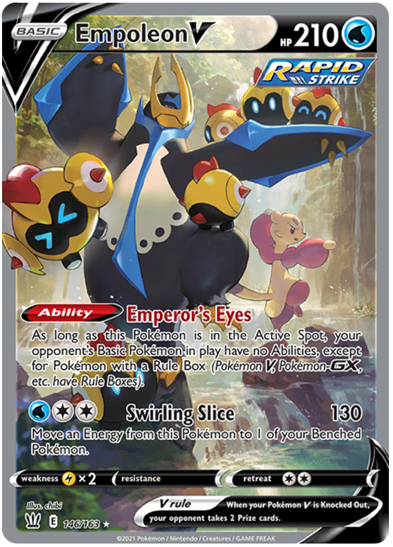 Empoleon V (Alternate Full Art) 146/163 - SWSH05 Battle Styles Holofoil