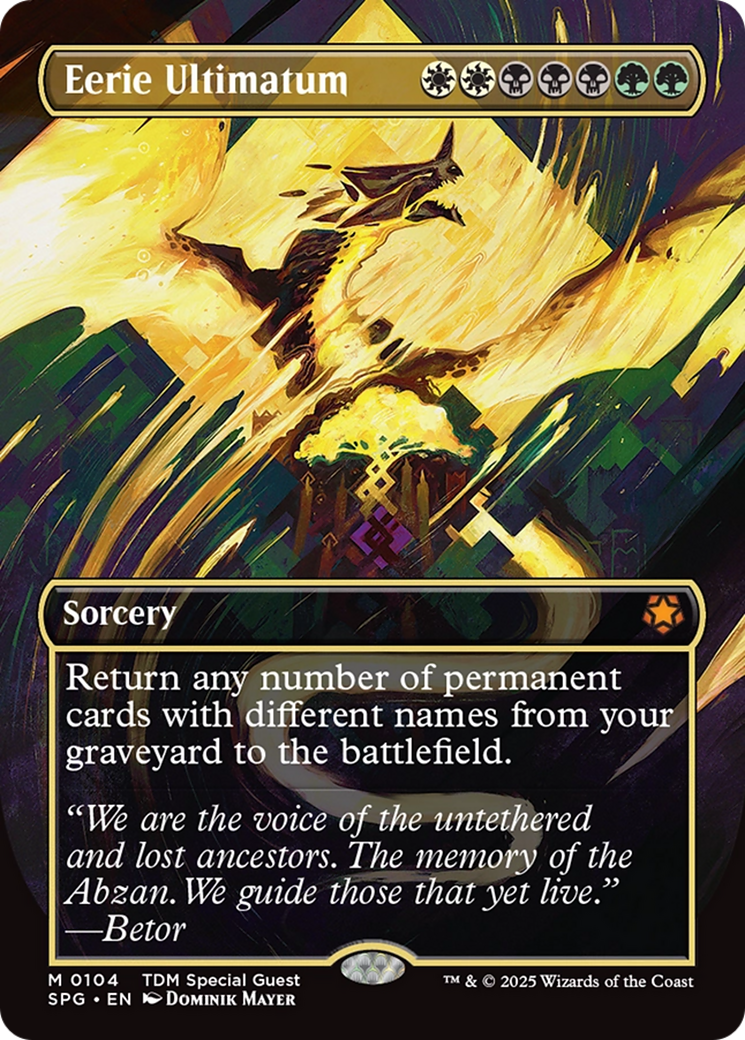 Eerie Ultimatum (Borderless) - Special Guests Foil