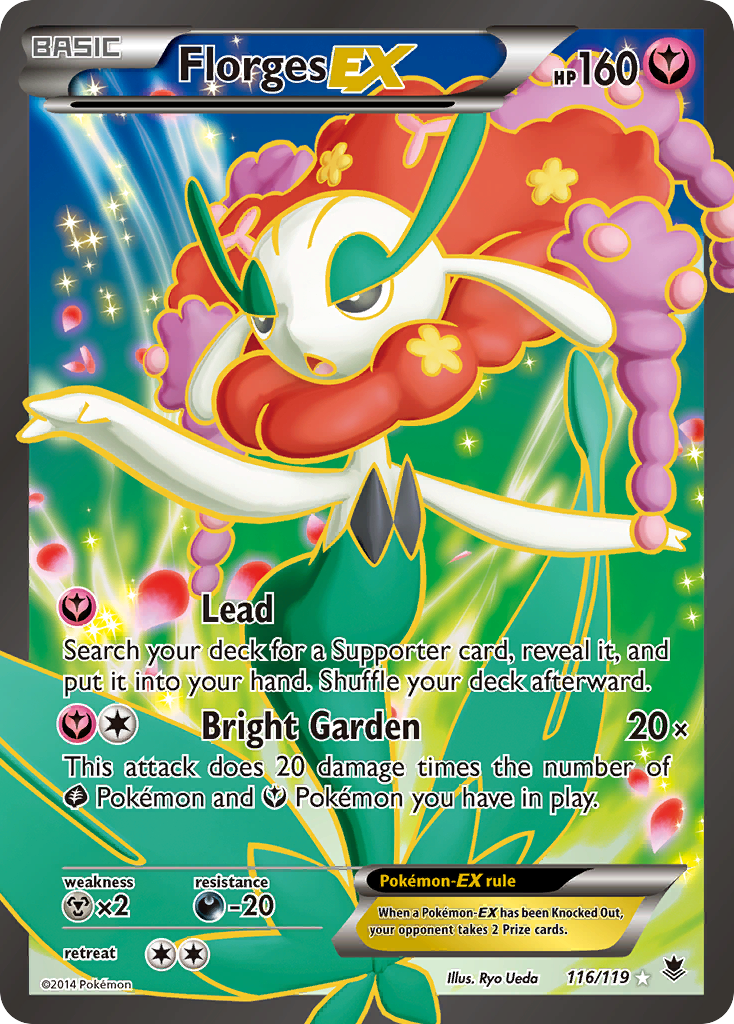 Florges EX (116 Full Art) 116/119 - XY  Phantom Forces Holofoil