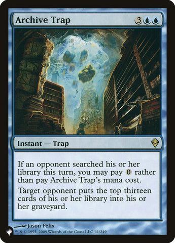 Archive Trap (LIST-41/249) - The List