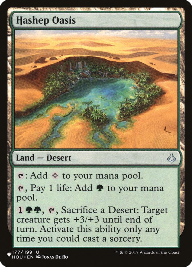 Hashep Oasis (LIST-177/199) - The List