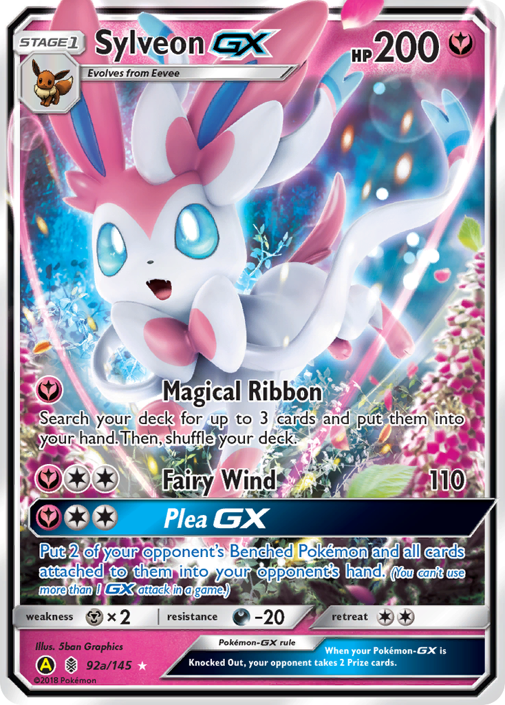 Sylveon GX - 92a/145 92a/145 - Alternate Art Promos Holofoil