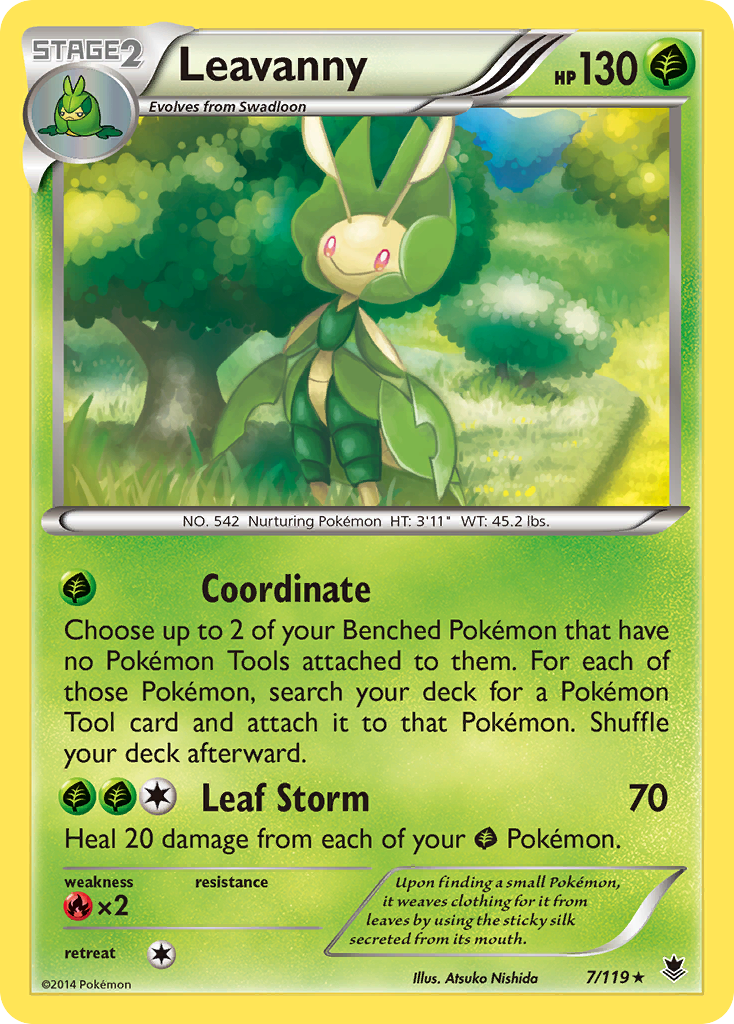 Leavanny 7/119 - XY  Phantom Forces