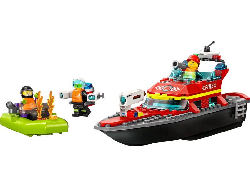 Lego City Fire Rescue Boat 144pcs
