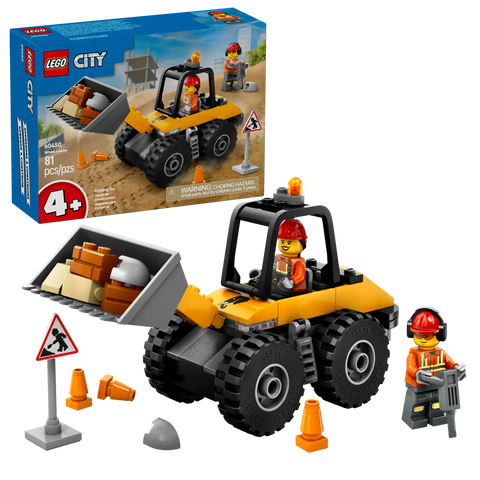 Lego City Yellow Construction Wheel Loader 81pcs