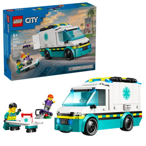 Lego City Emergency Ambulance 184pcs