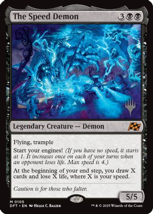 The Speed Demon (PPDFT-105) - Promo Pack: Aetherdrift