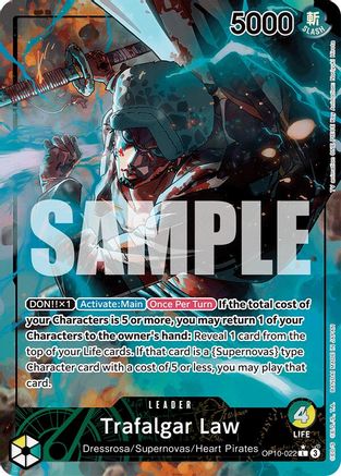 Trafalgar Law (022) (Parallel) (OP10-022) - Royal Blood Foil