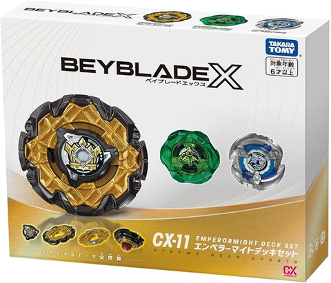 Beyblade X CX-11 Emperor Might Deck Set
