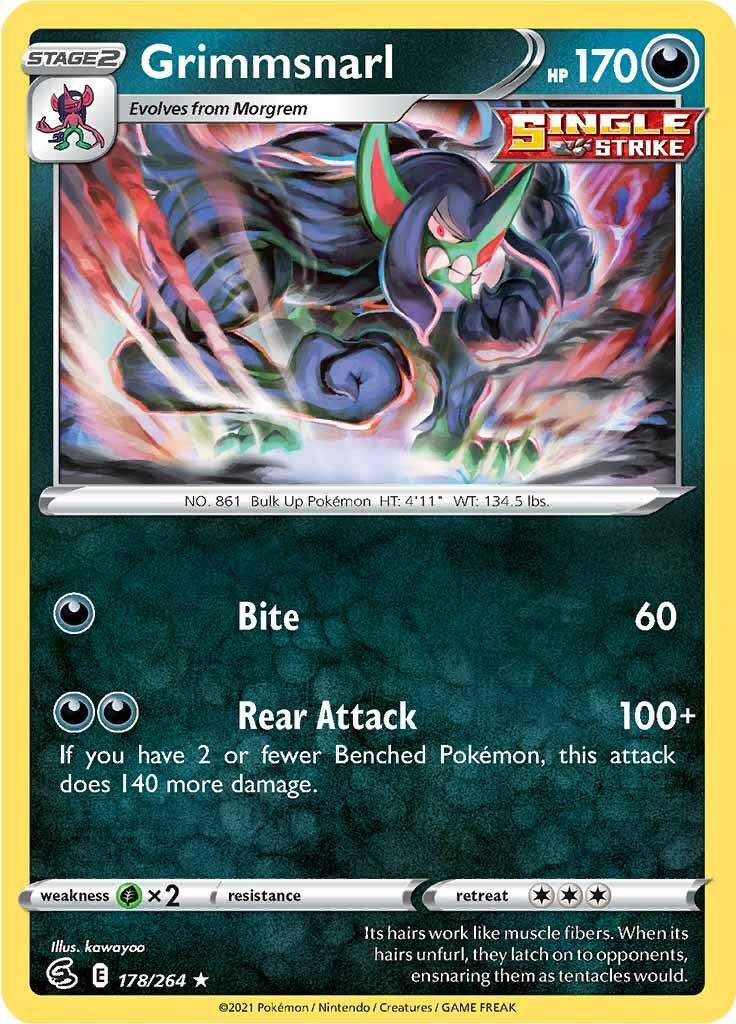 Grimmsnarl 178/264 - SWSH08 Fusion Strike Holofoil