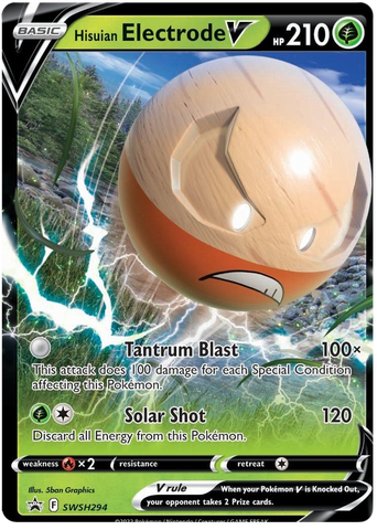 Hisuian Electrode V - SWSH294 - Jumbo Cards Holofoil