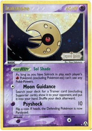 Lunatone/92 - Legend Maker Reverse Holofoil