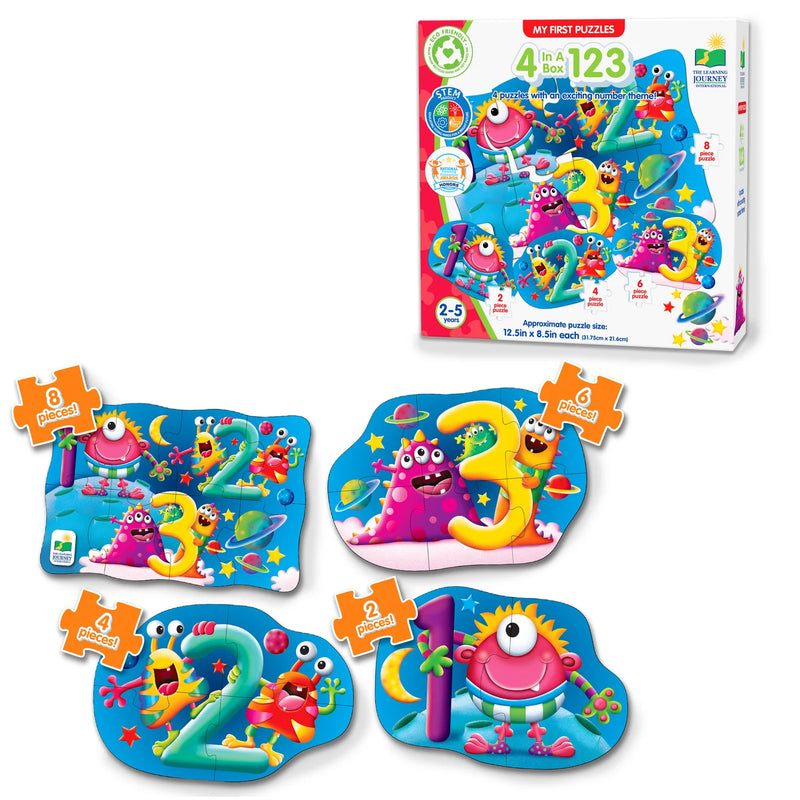 4 In A Box 123 Puzzle