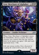 Gray Merchant of Alphabet (Galaxy Foil) (UNF-361) - Unfinity Foil