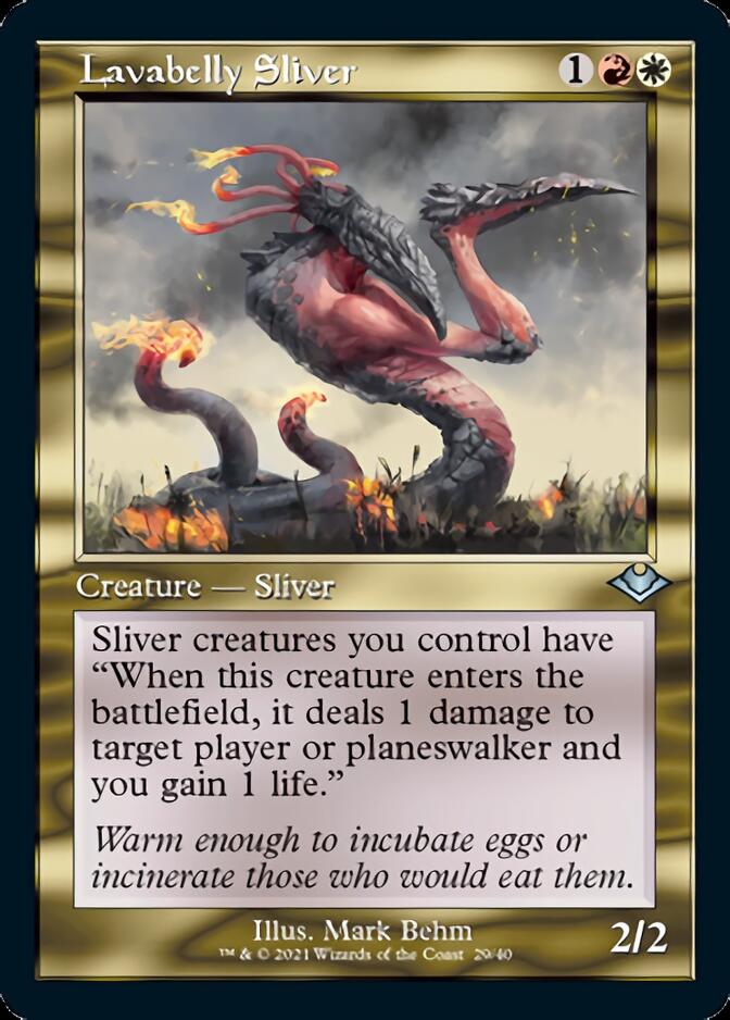 Lavabelly Sliver (Retro Frame) (MH1-029) - Modern Horizons 1 Timeshifts Foil