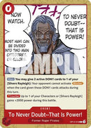 To Never Doubt--That Is Power! (OP12-016) - Legacy of the Master