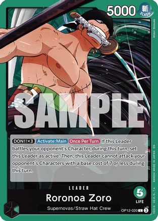 Roronoa Zoro (020) (OP12-020) - Legacy of the Master