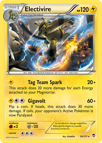 Electivire 30/111 - XY  Furious Fists