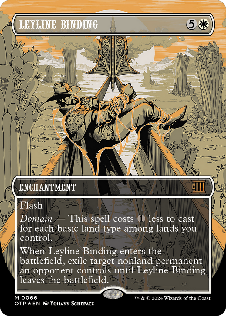 Leyline Binding (Textured Foil) (OTP-066) - Breaking News (Borderless) Foil