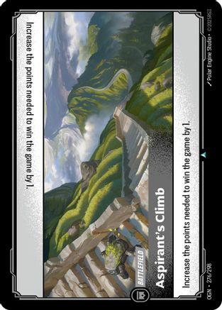 Aspirant's Climb (276/298) - Origins