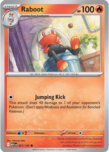 Raboot (027/132) [Mega Evolution: Base Set]