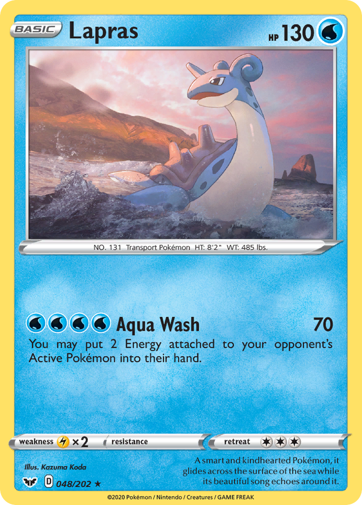 Lapras 48/202 - SWSH01 Sword & Shield Base Set