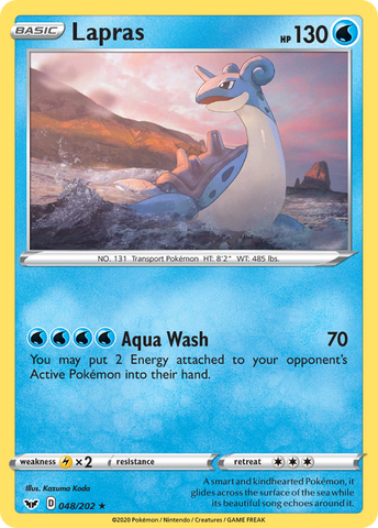 Lapras 48/202 - SWSH01 Sword & Shield Base Set