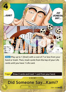 Did Someone Say...Kami? (Pirate Foil) (EB01-060) - Premium Booster -The Best- Vol. 2 Foil