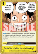The One Who Is the Most Free Is the Pirate King!!! (OP13-116) - Carrying On His Will