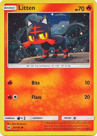 Litten - 24/149 (Cosmos Holo) 24 - Miscellaneous Cards & Products Holofoil