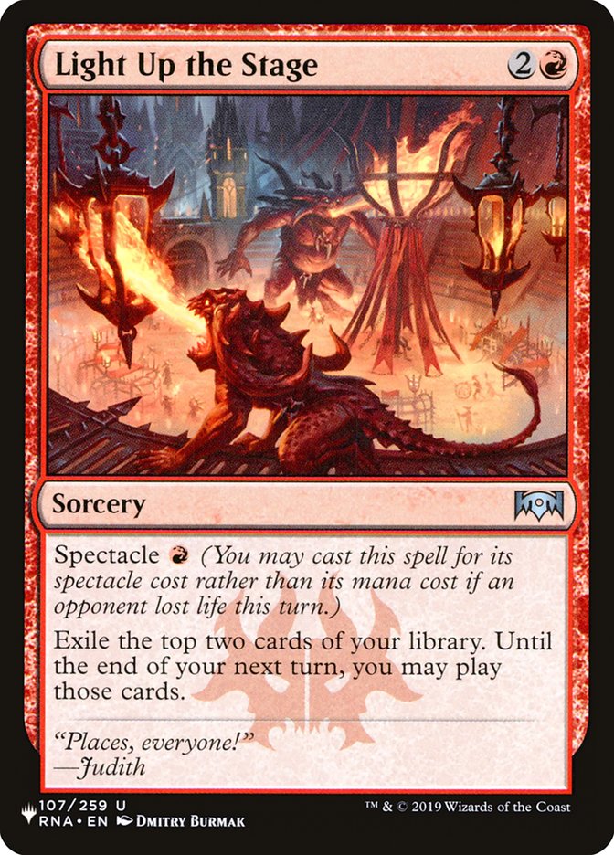 Light Up the Stage (LIST-107/259) - The List